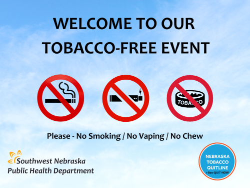 Welcome to our tobacco-free event sign